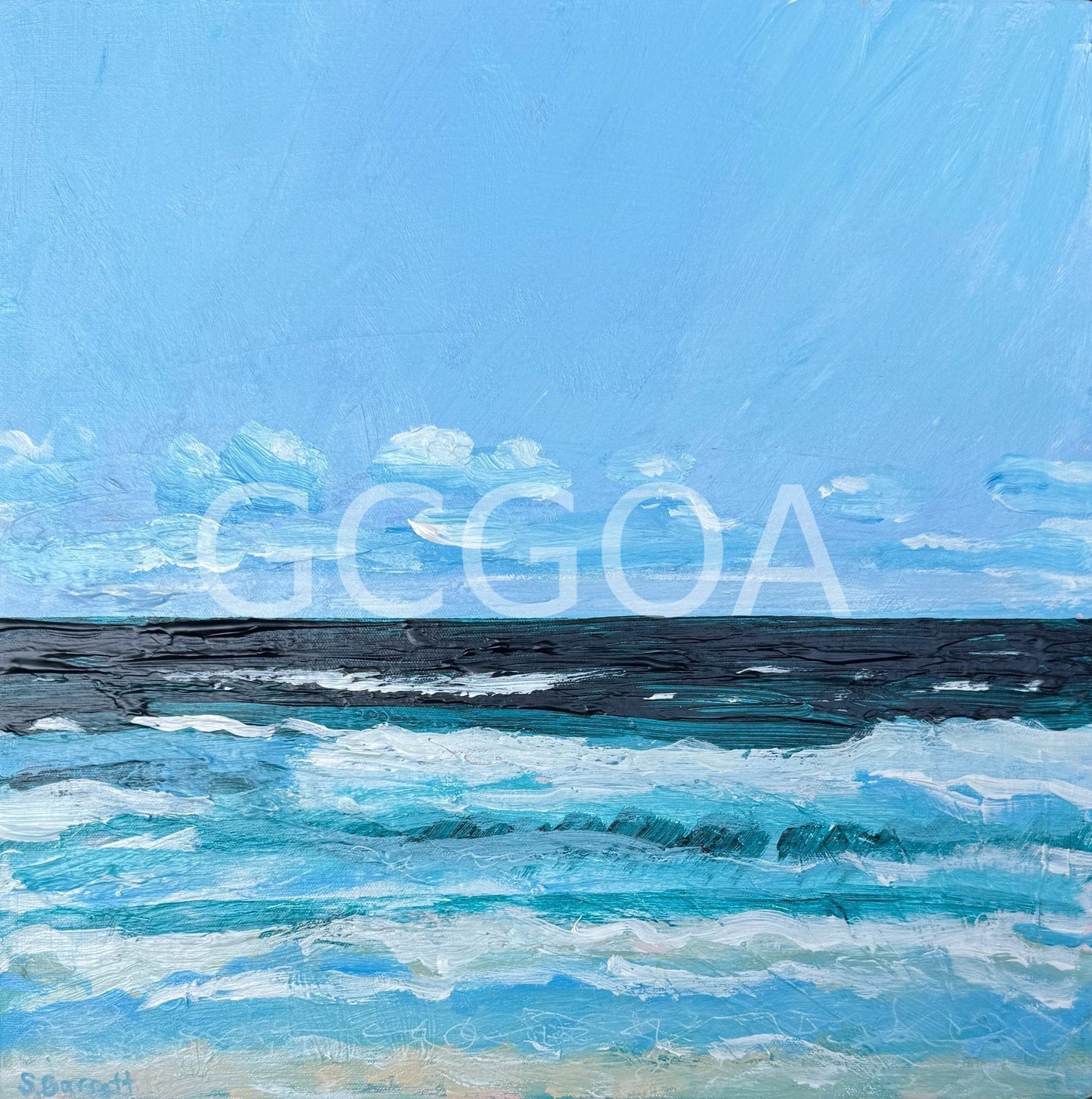 Beach In Blue - Gold Coast Gallery Of ArtSuzanne Barrett