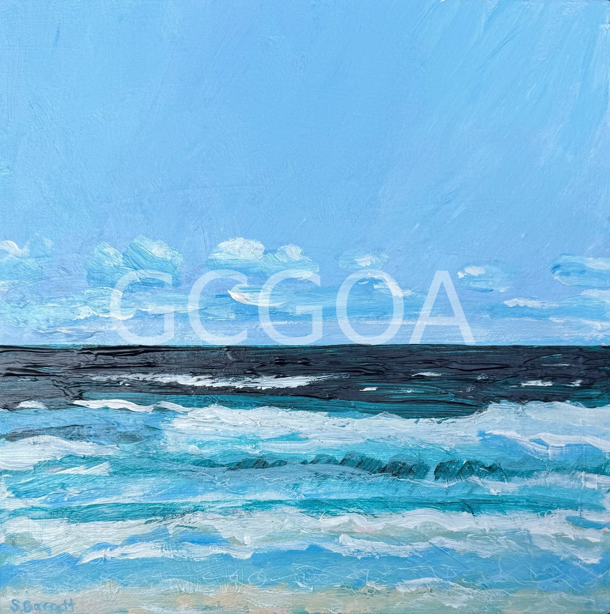 Beach In Blue - Gold Coast Gallery Of ArtSuzanne Barrett