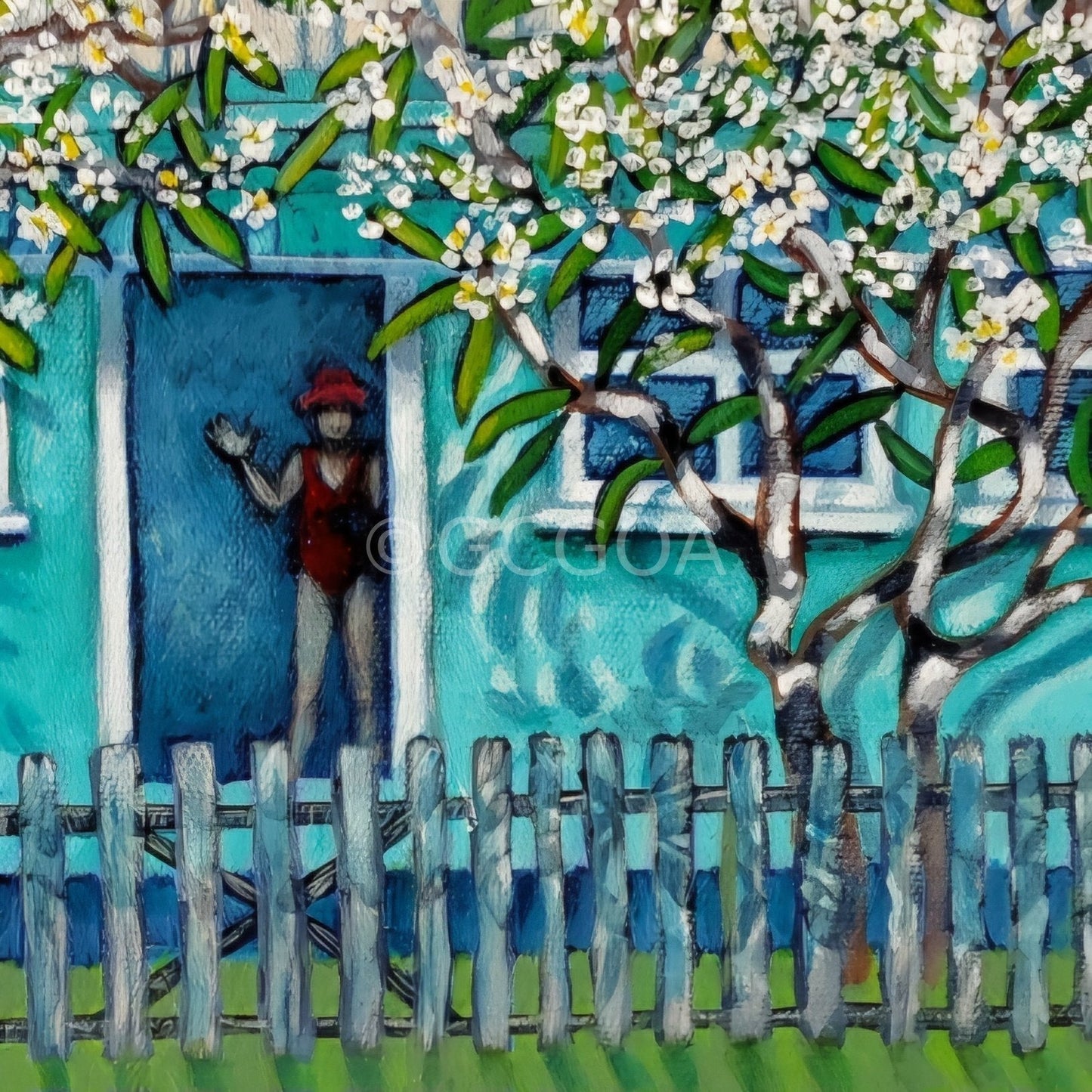 Beach Shack - Original - Gold Coast Gallery Of ArtFiona Thorning