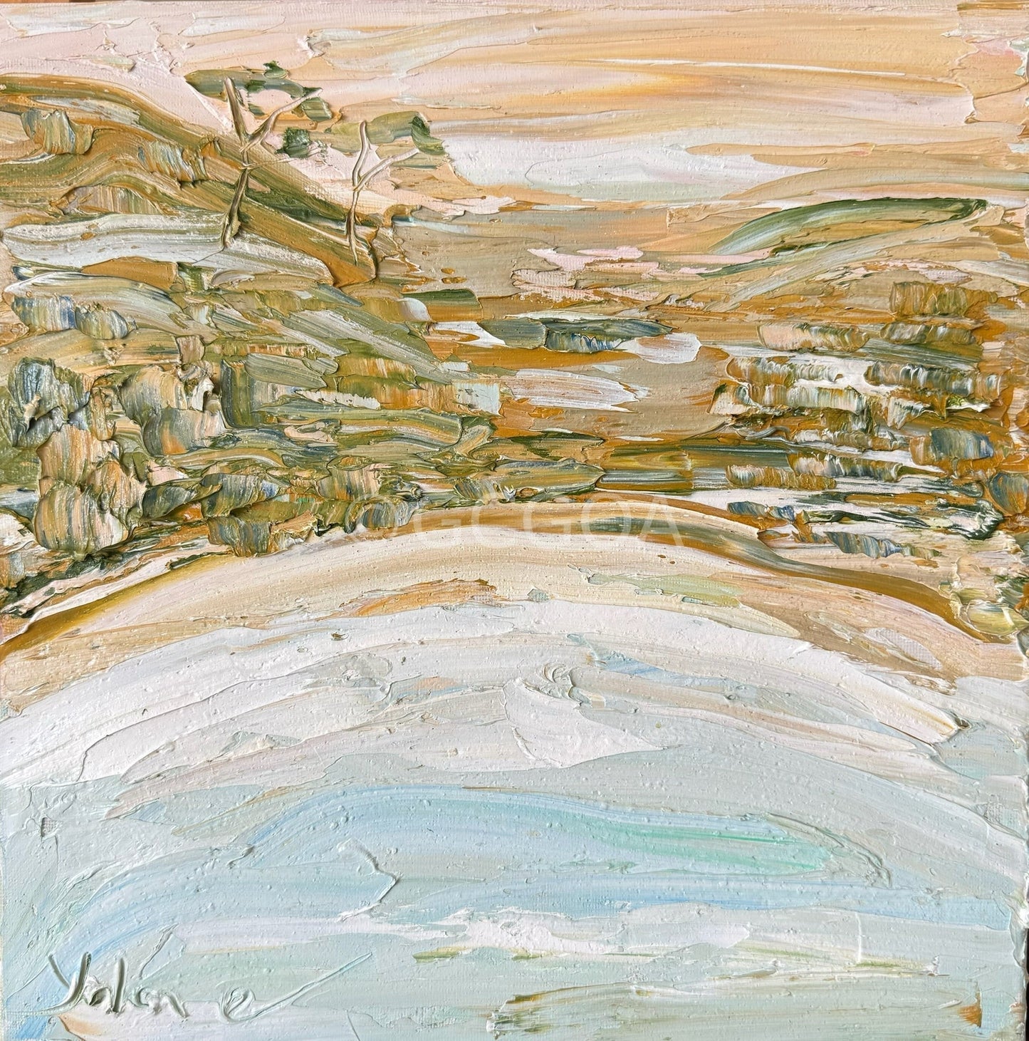 Beach Walk - Original Art - Gold Coast Gallery Of ArtYolan Eke
