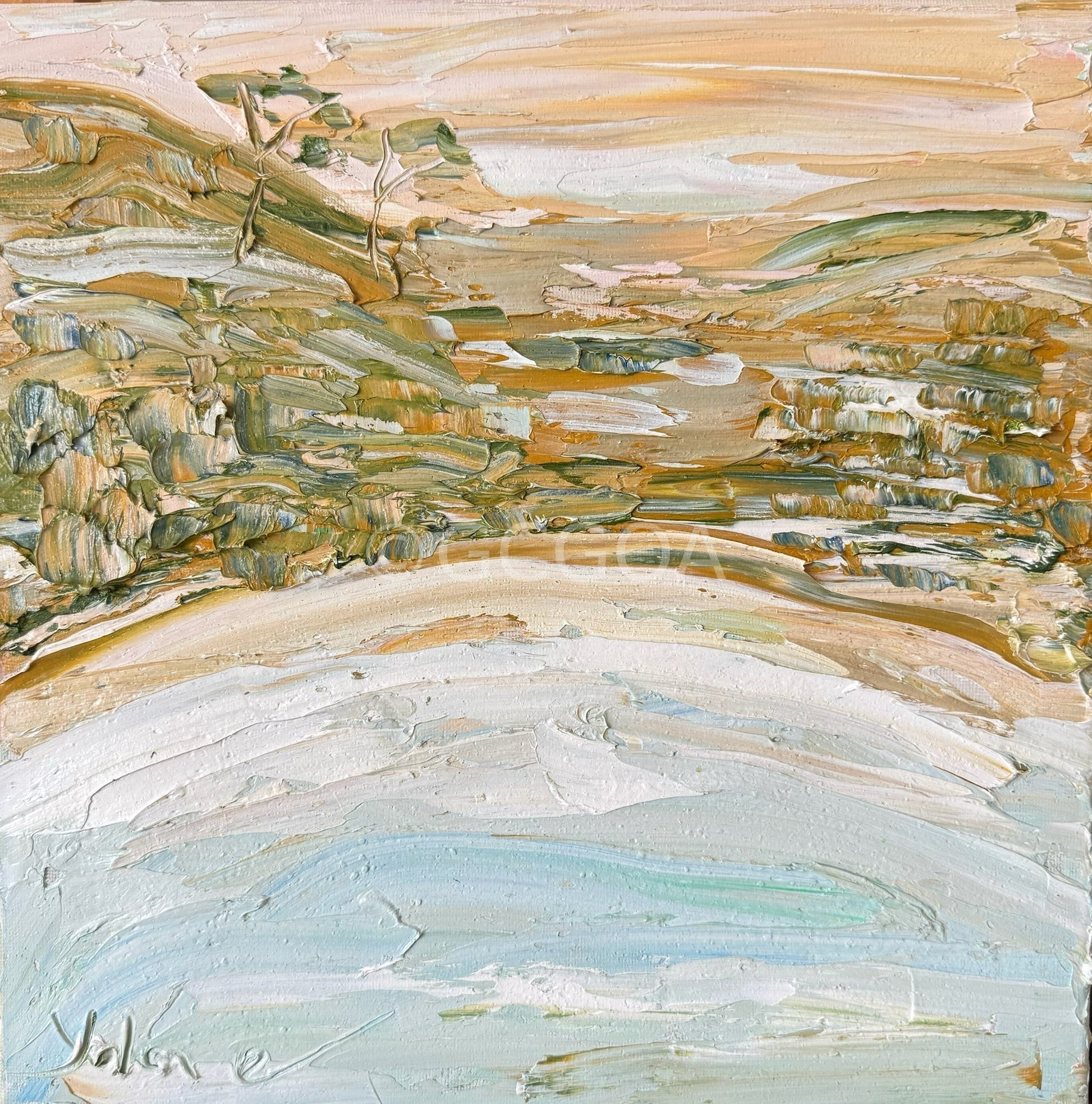 Beach Walk - Original Art - Gold Coast Gallery Of ArtYolan Eke