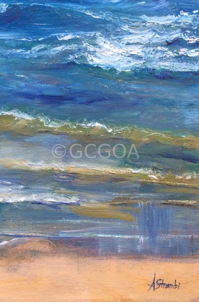 Beachside Waves - Gold Coast Gallery Of ArtAnne Strambi