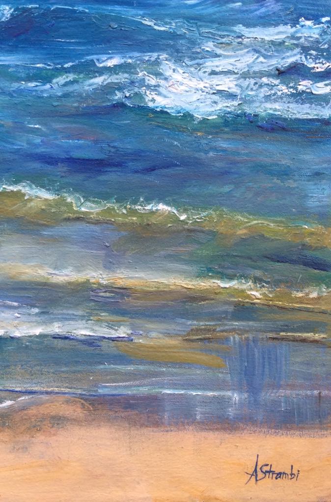 Beachside Waves - Gold Coast Gallery Of ArtAnne Strambi