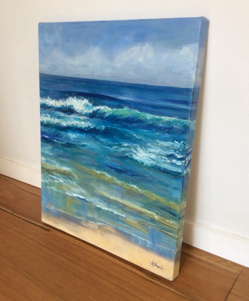 Beachside Waves - Gold Coast Gallery Of ArtAnne Strambi