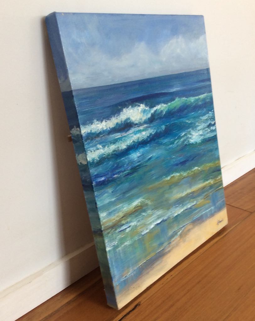 Beachside Waves - Gold Coast Gallery Of ArtAnne Strambi