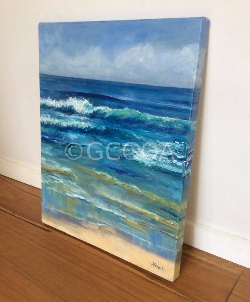 Beachside Waves - Gold Coast Gallery Of ArtAnne Strambi