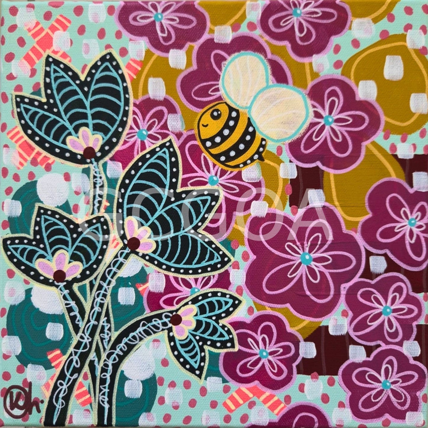 Bee Cute 1 - Gold Coast Gallery Of ArtKat Handley