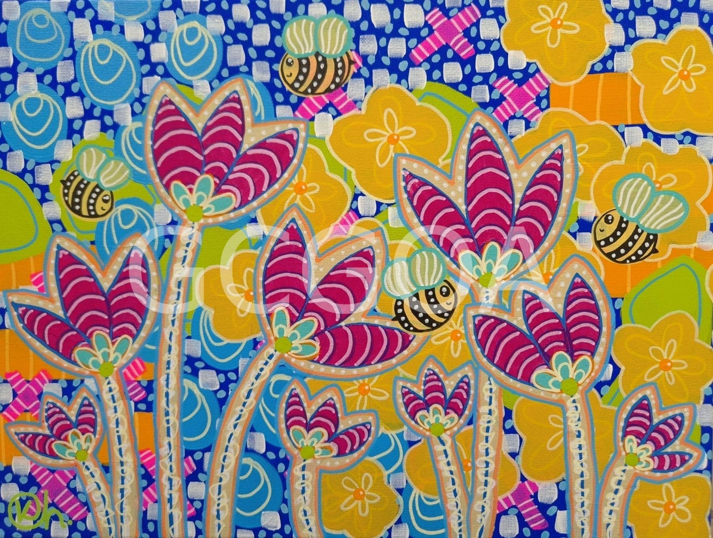 Bee Cute 3 - Gold Coast Gallery Of ArtKat Handley