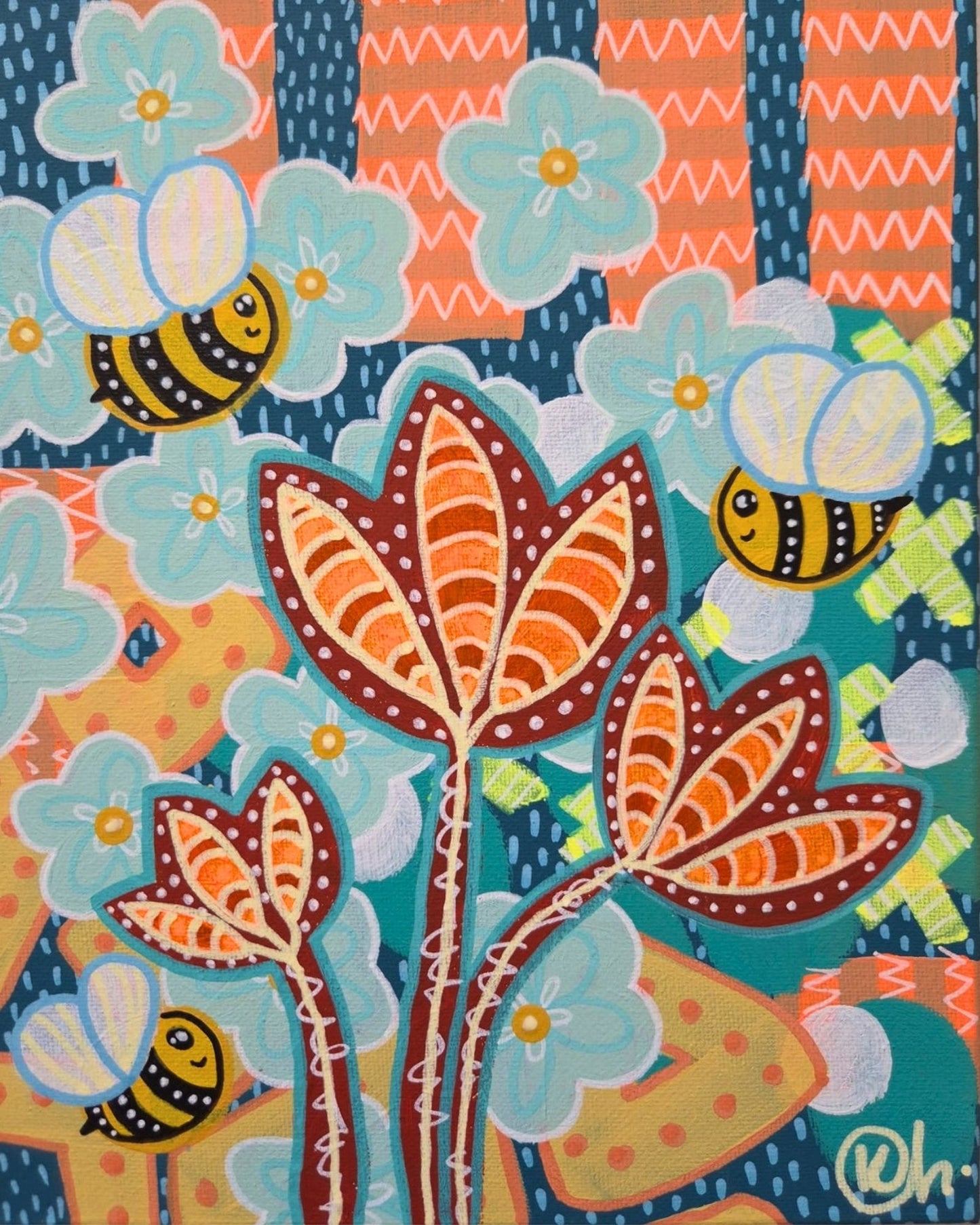 Bee Cute 4 - Gold Coast Gallery Of ArtKat Handley
