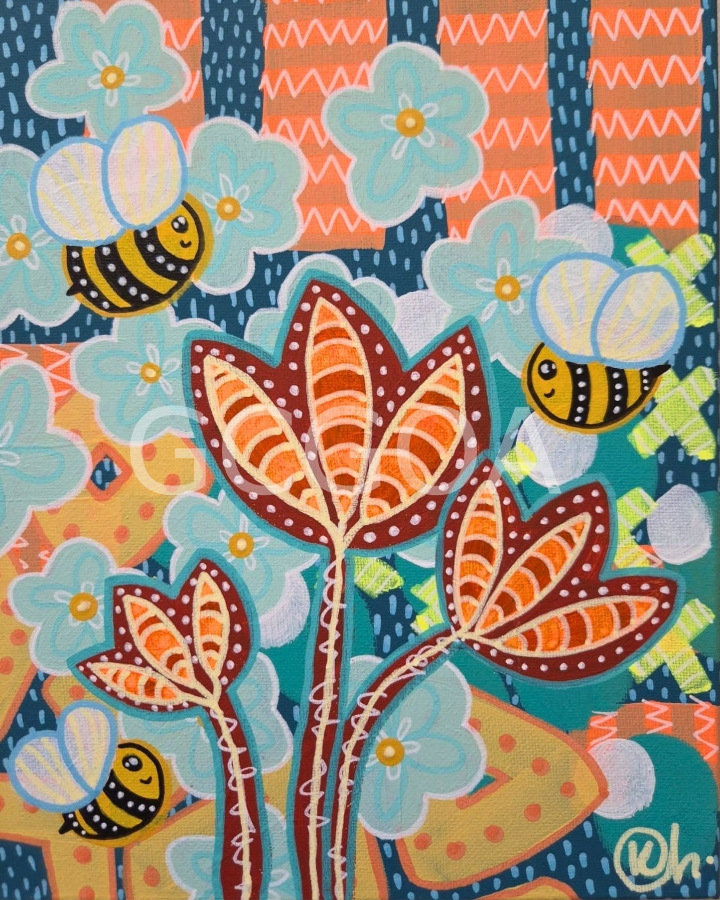 Bee Cute 4 - Gold Coast Gallery Of ArtKat Handley