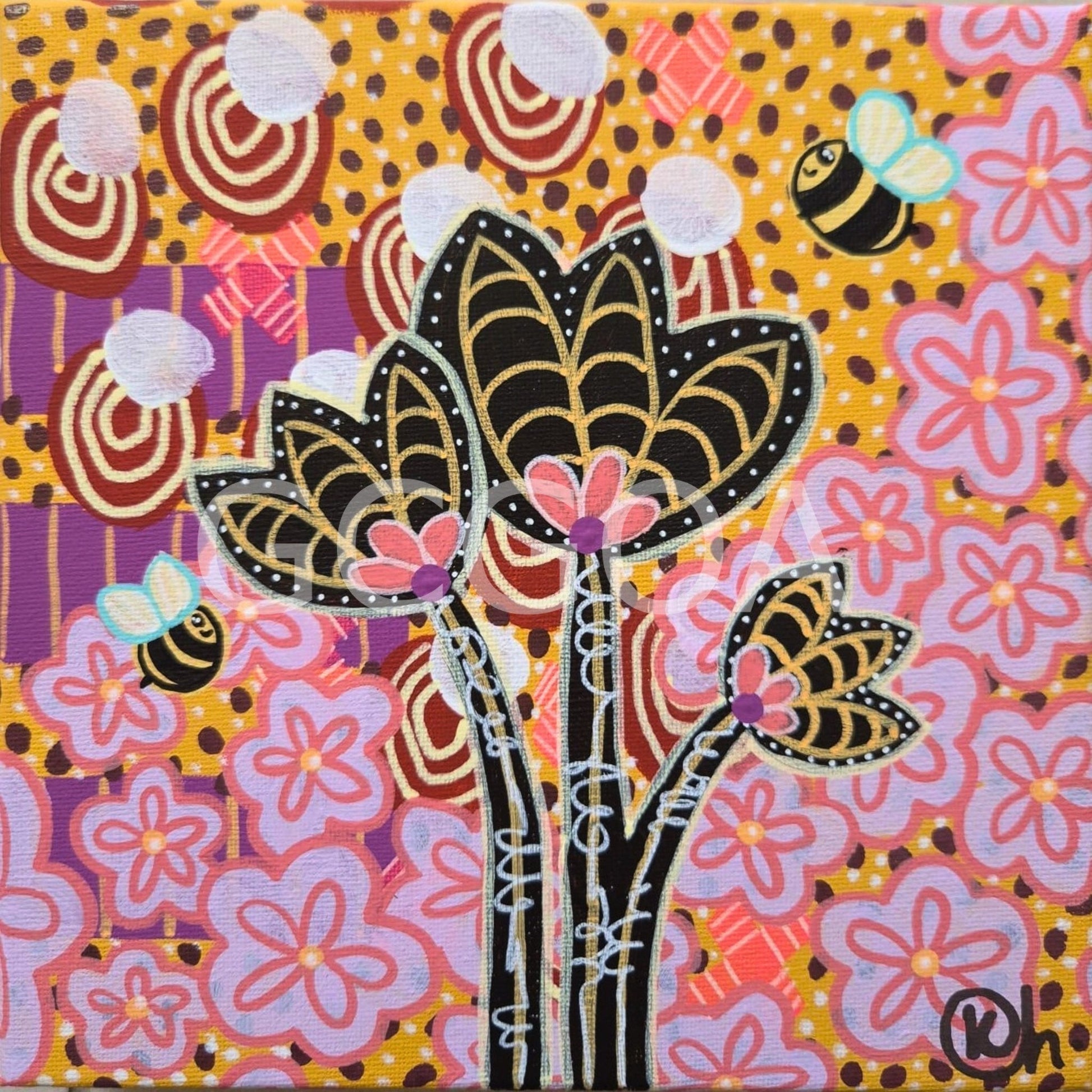 Bee Cute 5 - Gold Coast Gallery Of ArtKat Handley