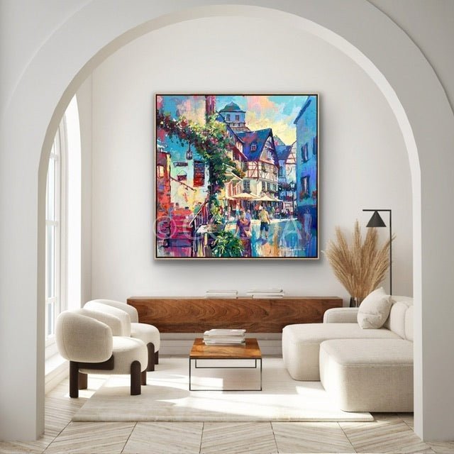 Beilstein, the Sleeping Beauty along the Mosel River - Original Art - Gold Coast Gallery Of ArtJos Coufreur