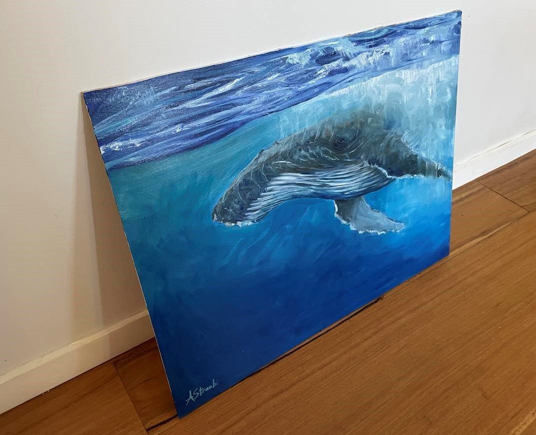 Below the Surface Humpback Whale - Gold Coast Gallery Of ArtAnne Strambi