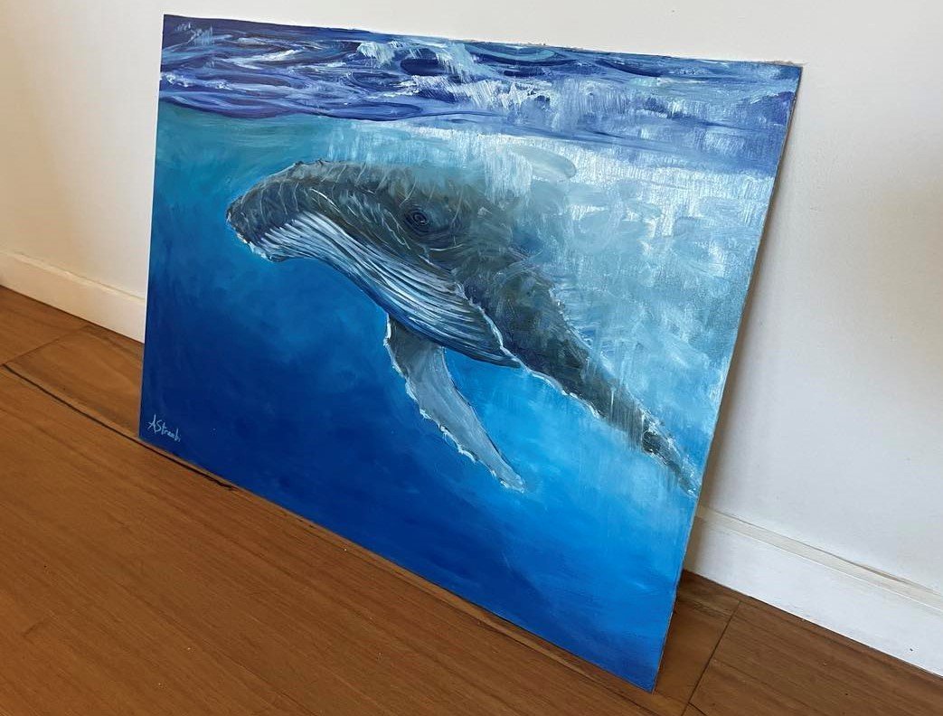 Below the Surface Humpback Whale - Gold Coast Gallery Of ArtAnne Strambi