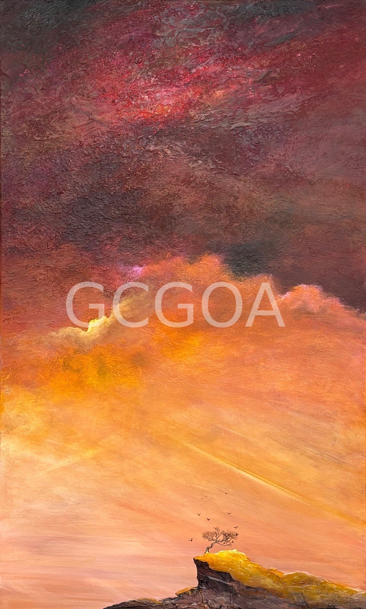 Beneath A Crimson Memory - Gold Coast Gallery Of ArtTania Chanter