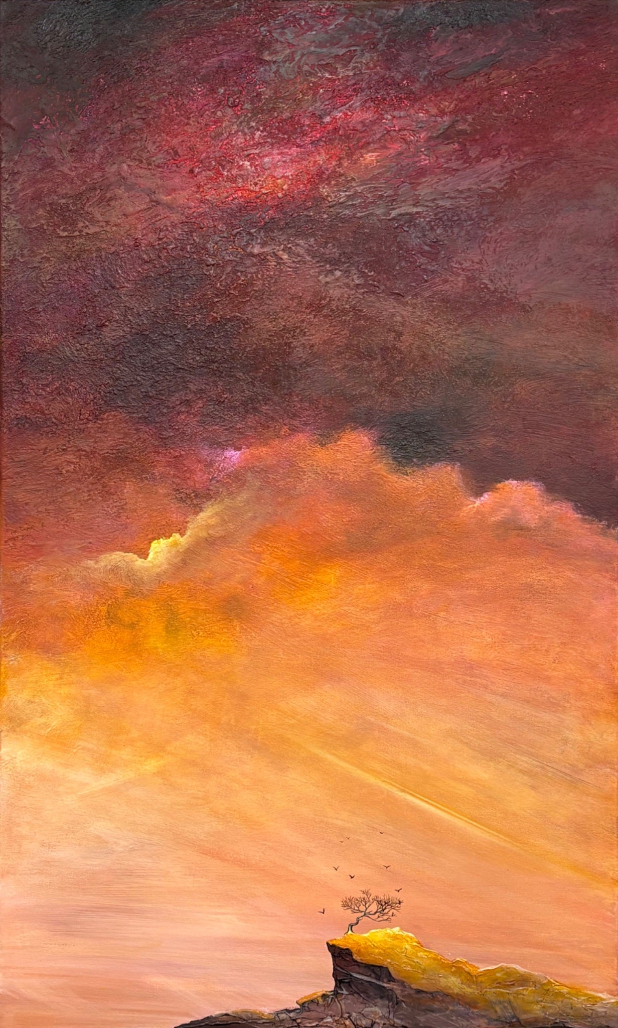 Beneath A Crimson Memory - Gold Coast Gallery Of ArtTania Chanter
