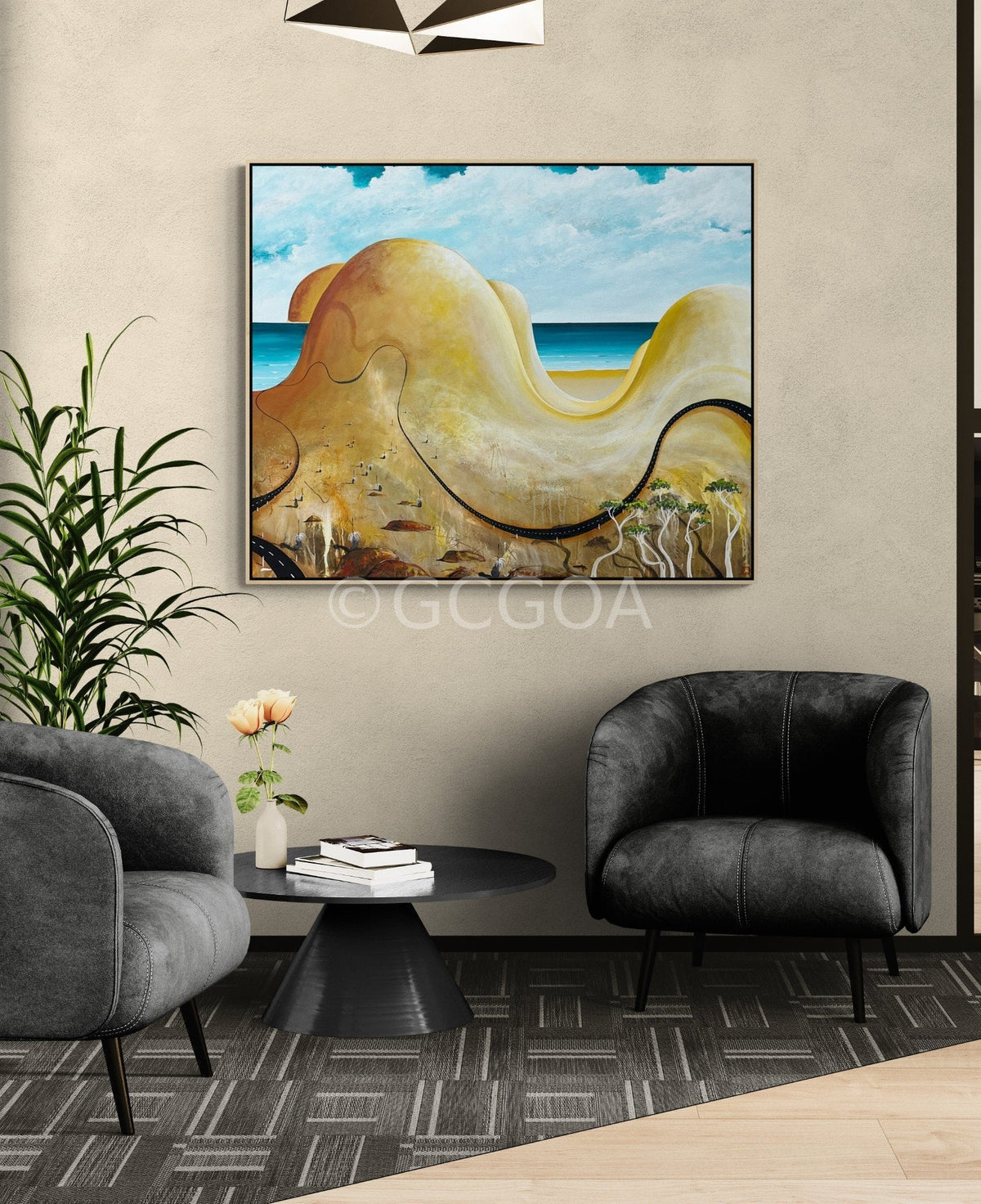 Beneath The Wind Carved Dunes - Gold Coast Gallery Of ArtTania Chanter