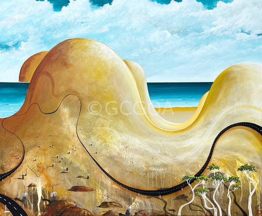 Beneath The Wind Carved Dunes - Gold Coast Gallery Of ArtTania Chanter