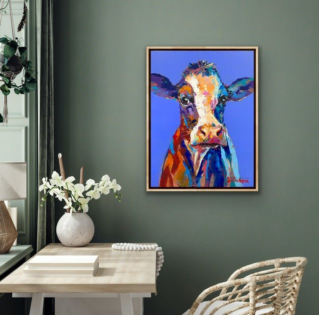 Bessie the Cow - Original Art - Gold Coast Gallery Of ArtJos Coufreur