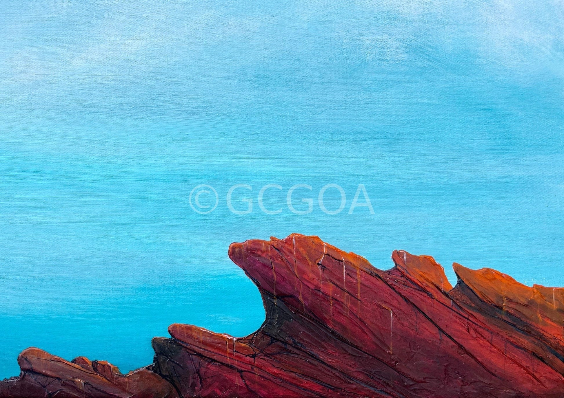 Beyond The Rocky Veil - Original Art - Gold Coast Gallery Of ArtTania Chanter