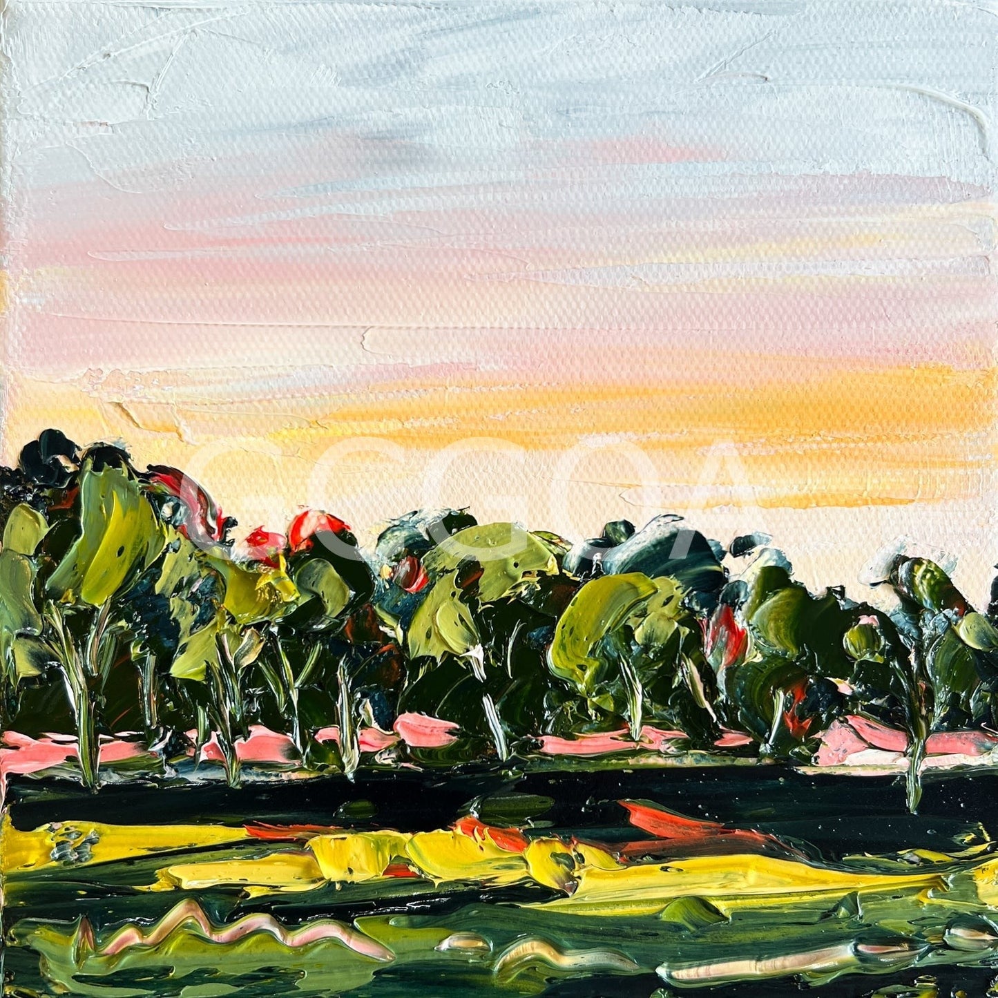 Beyond The Treeline - Mini - Gold Coast Gallery Of ArtAngela Hawkey