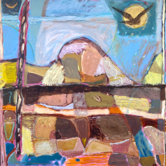 Black Cockatoo at Wave Rock - Original Art - Gold Coast Gallery Of ArtGreta Hounslow