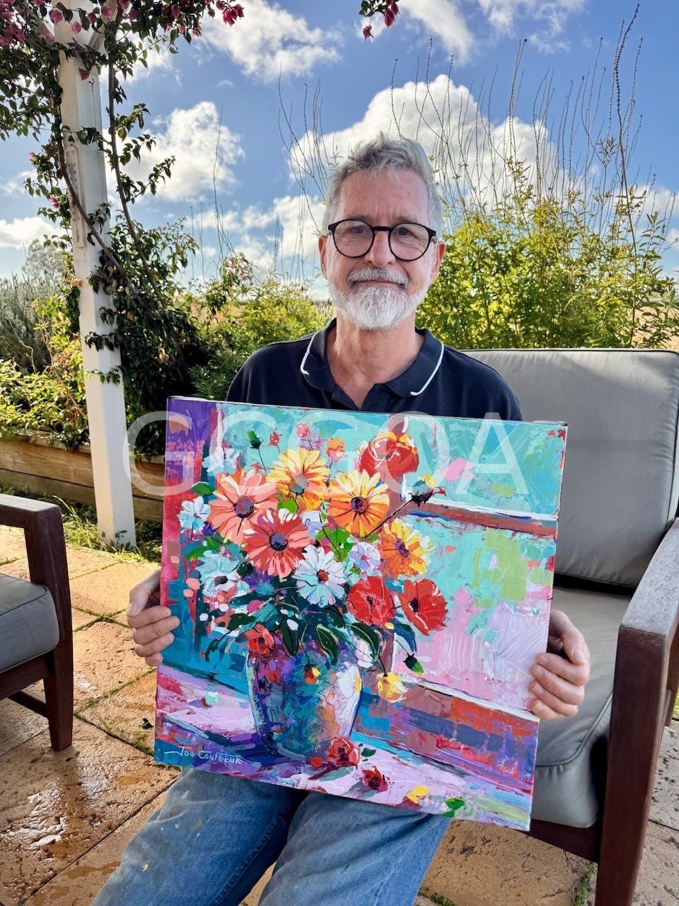 Bloom 10 - Vase with Flowers - Gold Coast Gallery Of ArtJos Coufreur