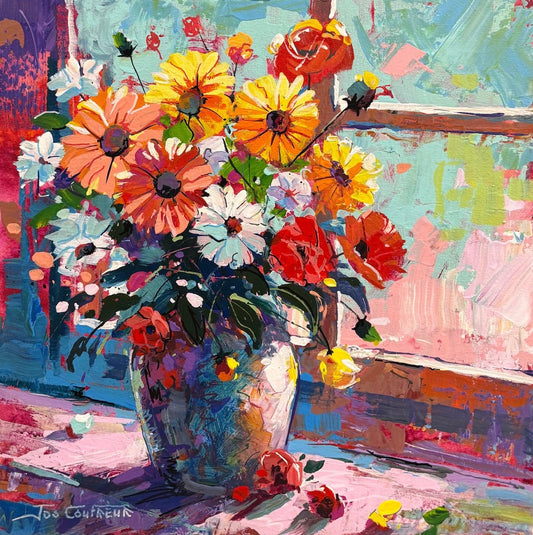 Bloom 10 - Vase with Flowers - Gold Coast Gallery Of ArtJos Coufreur