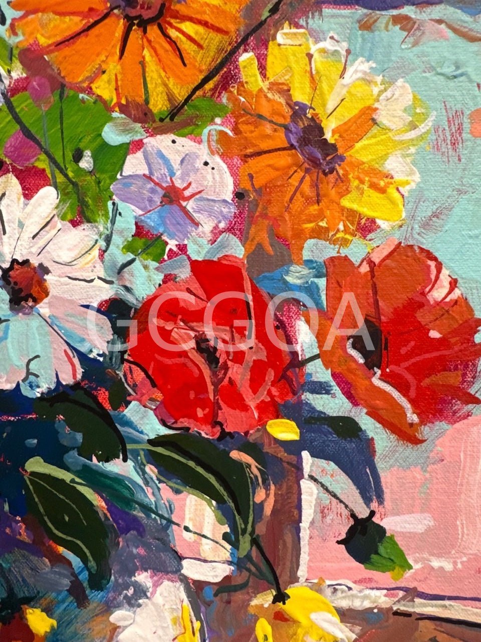 Bloom 10 - Vase with Flowers - Gold Coast Gallery Of ArtJos Coufreur