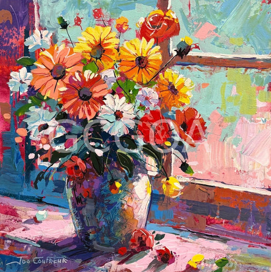 Bloom 10 - Vase with Flowers - Gold Coast Gallery Of ArtJos Coufreur