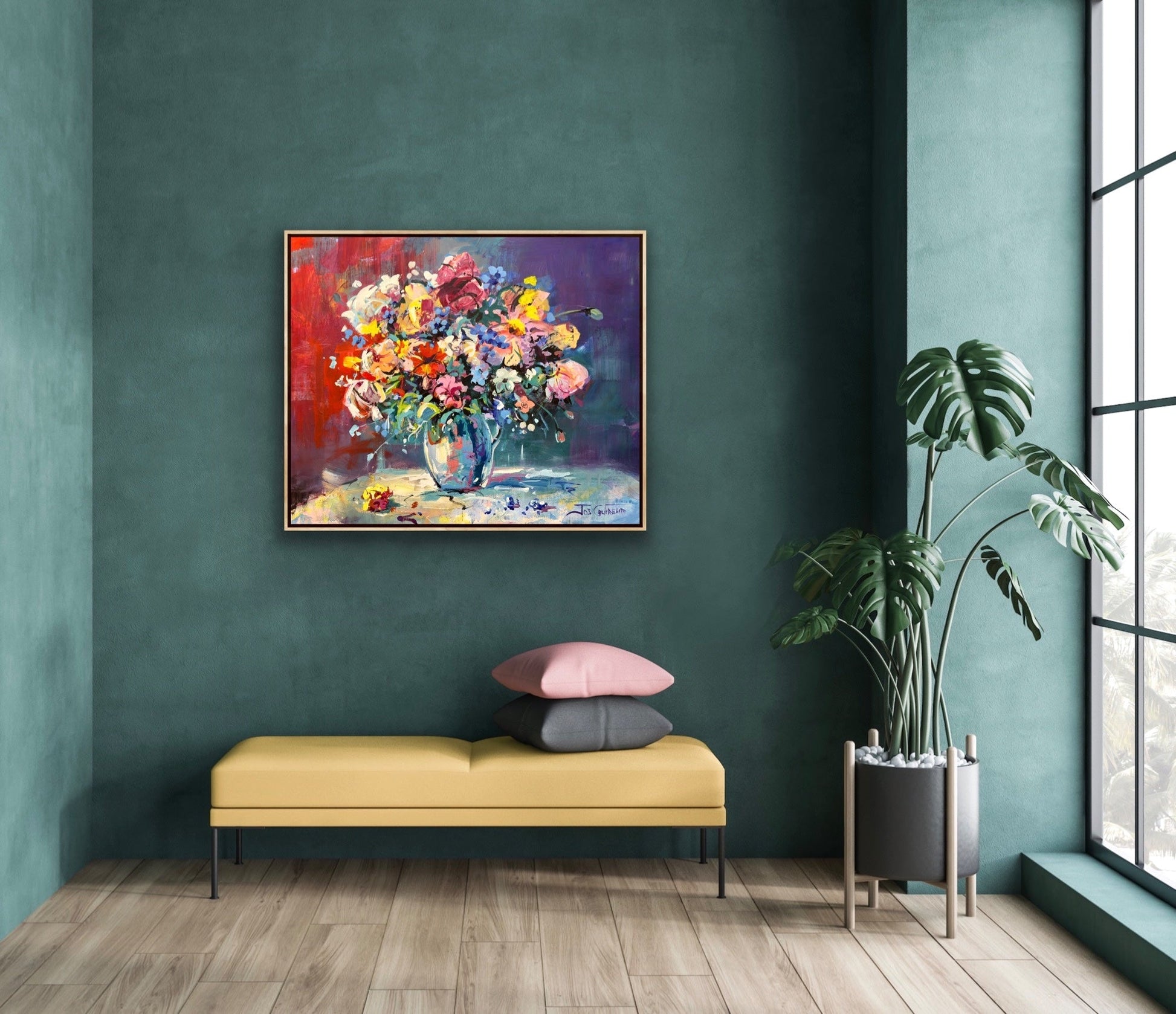 Bloom 7 - Vase with Flowers - Gold Coast Gallery Of ArtJos Coufreur