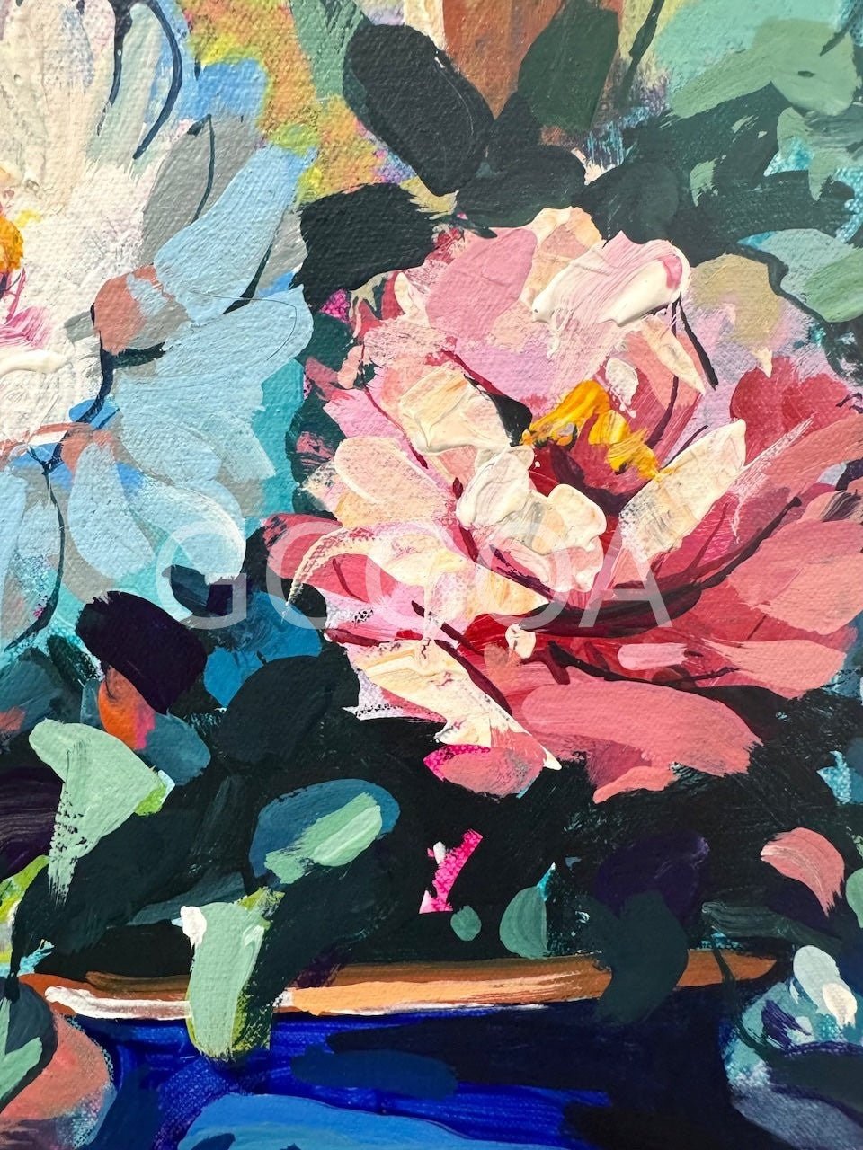 Bloom 9 - Vase with Peonies - Gold Coast Gallery Of ArtJos Coufreur