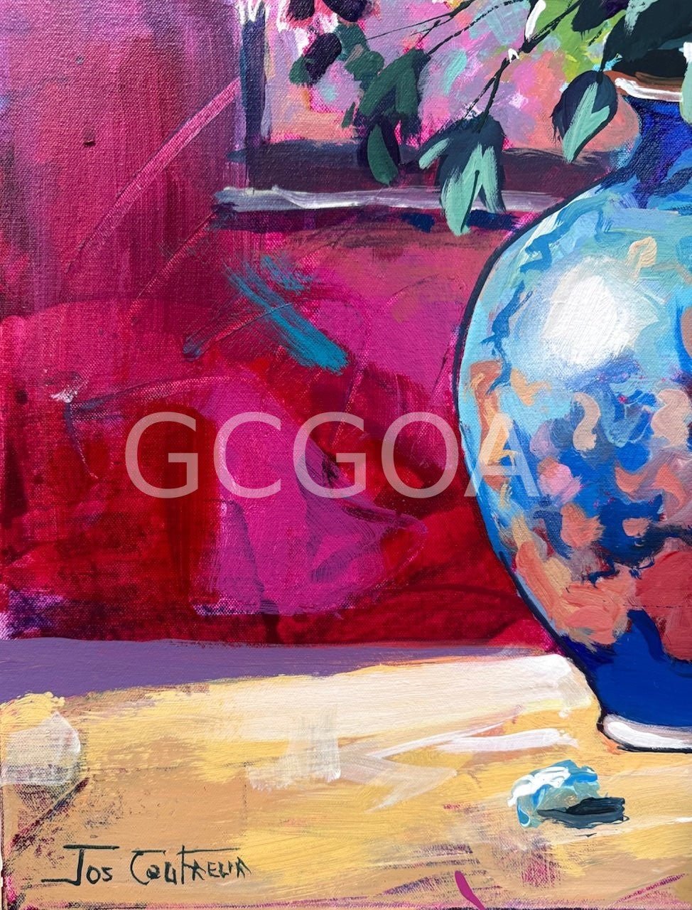 Bloom 9 - Vase with Peonies - Gold Coast Gallery Of ArtJos Coufreur