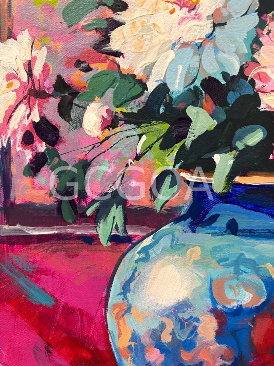Bloom 9 - Vase with Peonies - Gold Coast Gallery Of ArtJos Coufreur
