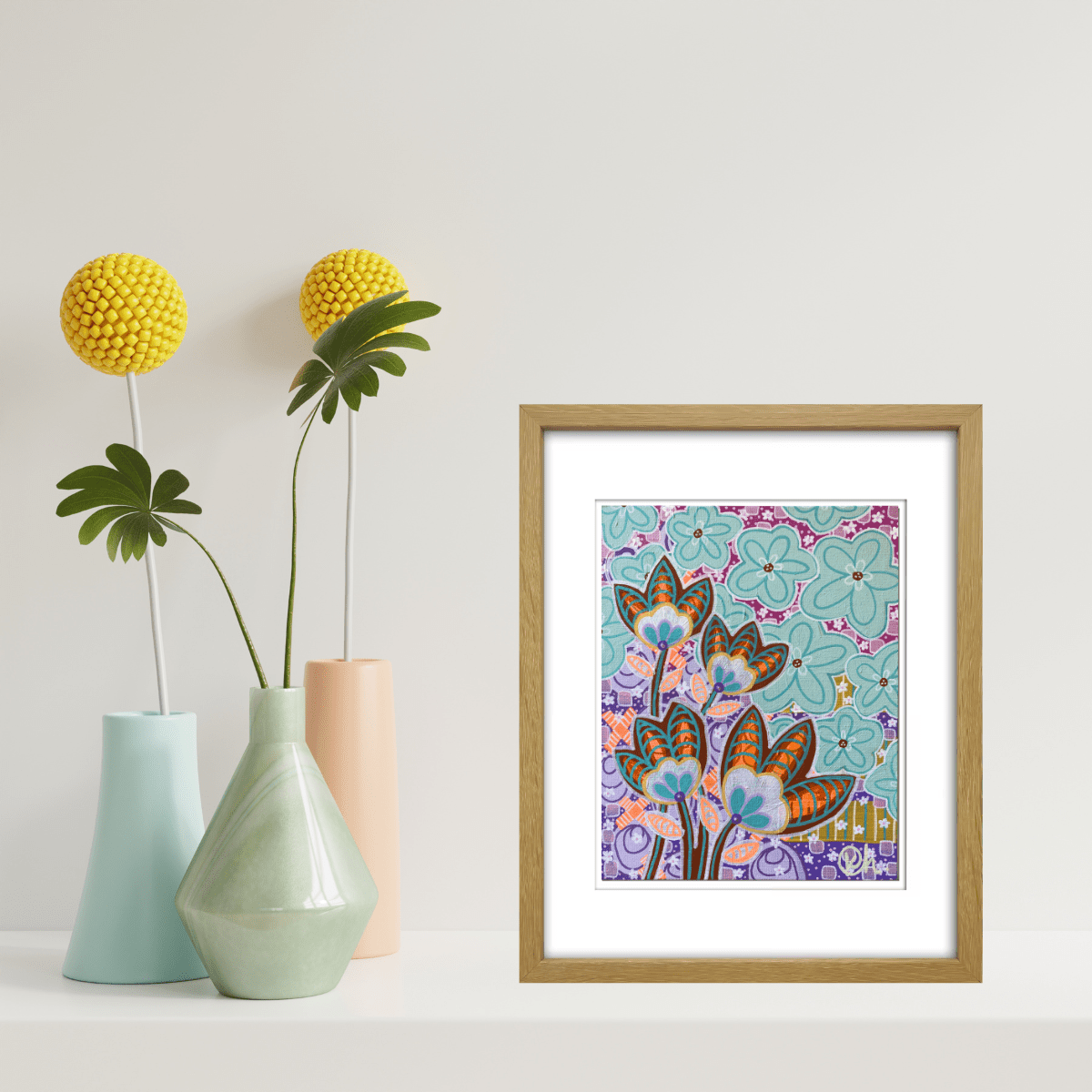 Blooming Happy 2 - Gold Coast Gallery Of ArtKat Handley