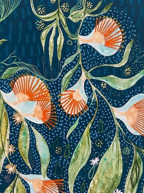 Blooming Stars - Original Art - Gold Coast Gallery Of ArtDebra Duffy