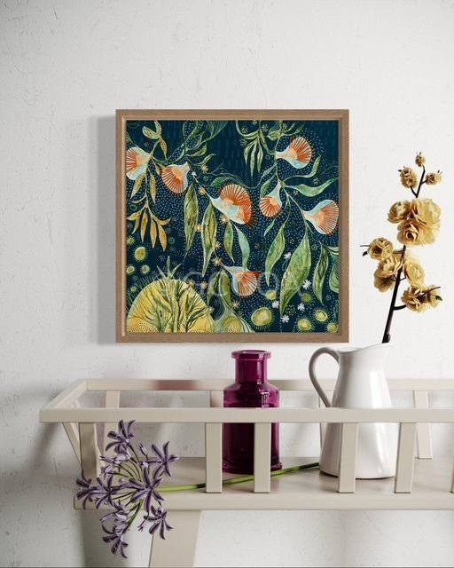 Blooming Stars - Original Art - Gold Coast Gallery Of ArtDebra Duffy
