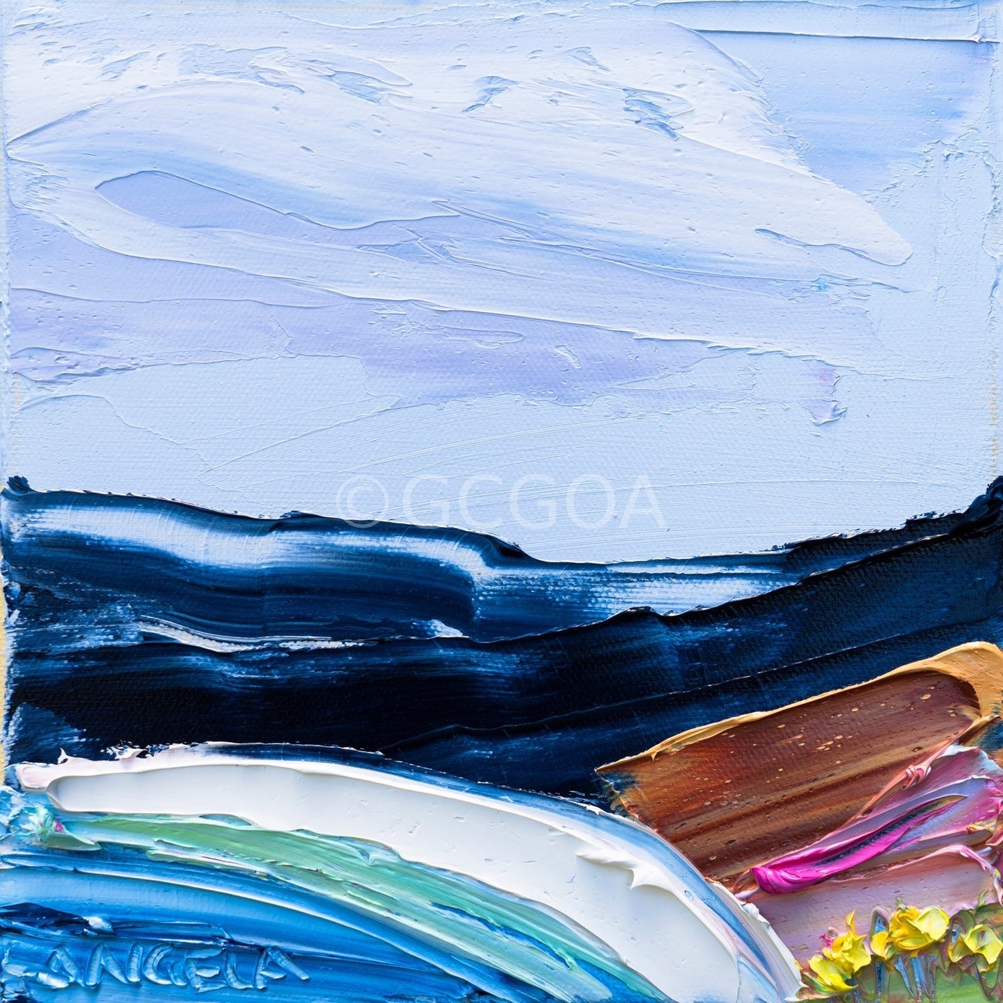 Blue Bay 2 - Original Art - Gold Coast Gallery Of ArtAngela Hawkey