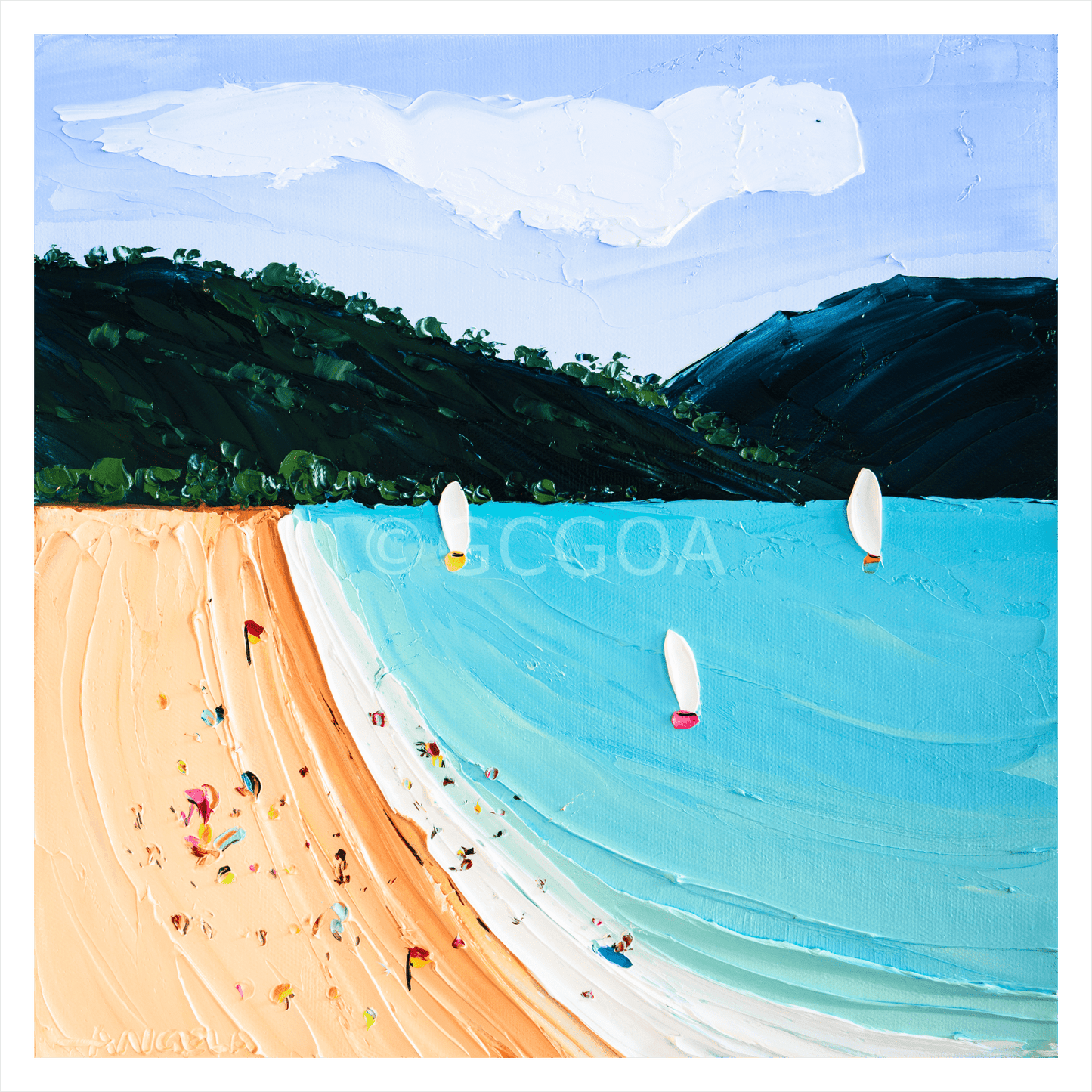 Blue Bay - Fine Art Print - Gold Coast Gallery Of ArtAngela Hawkey