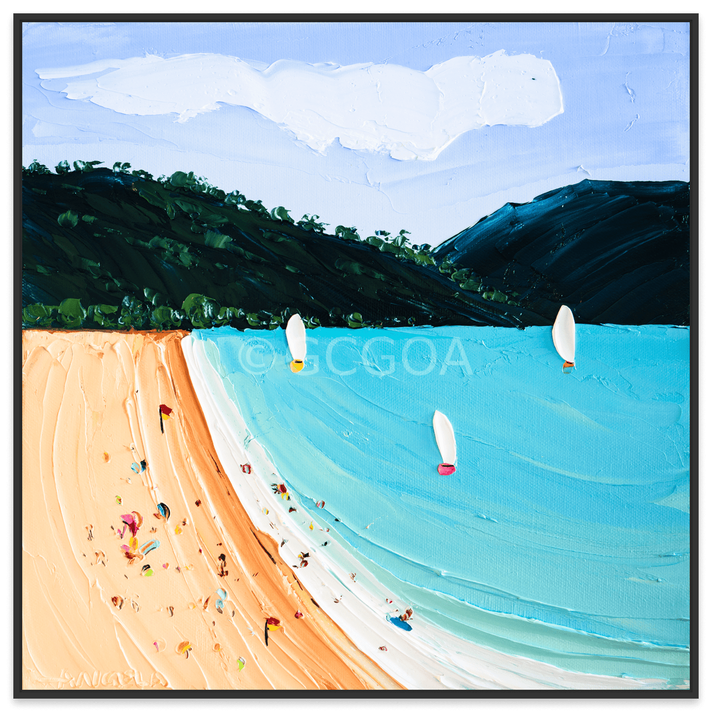 Blue Bay - Fine Art Print - Gold Coast Gallery Of ArtAngela Hawkey