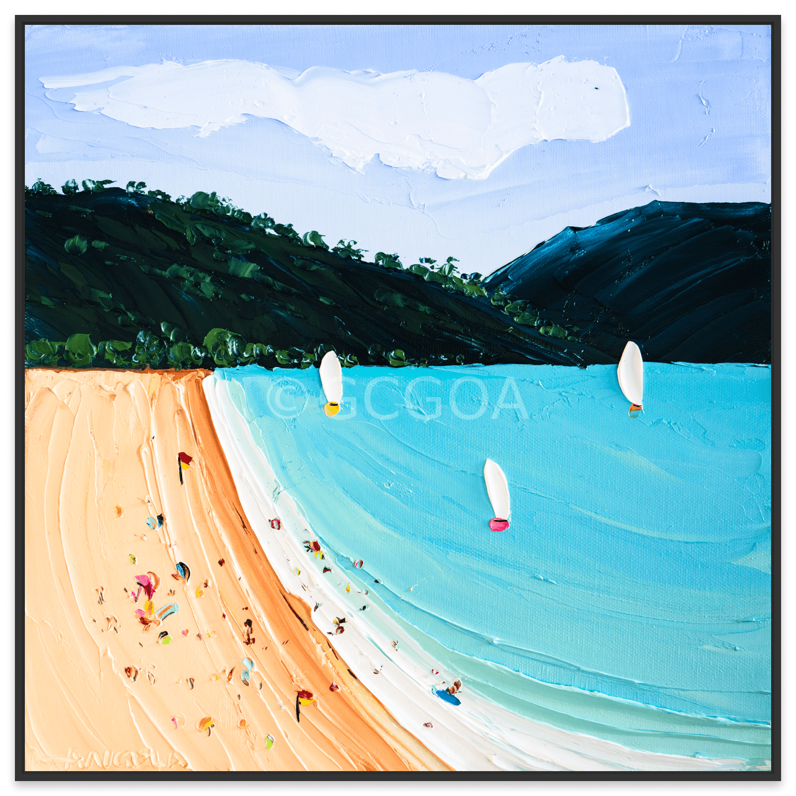 Blue Bay - Fine Art Print - Gold Coast Gallery Of ArtAngela Hawkey