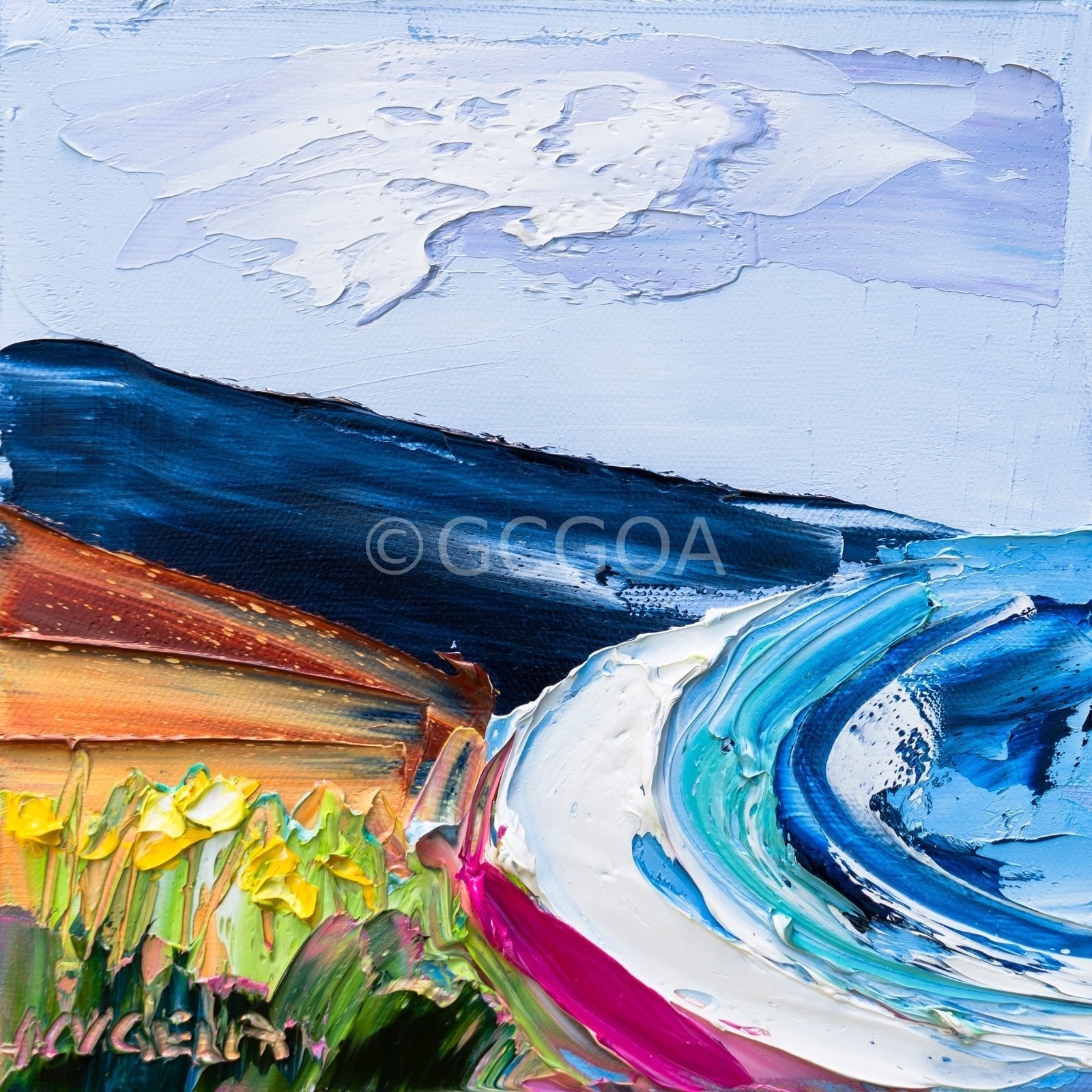 Blue Bay - Original Art - Gold Coast Gallery Of ArtAngela Hawkey