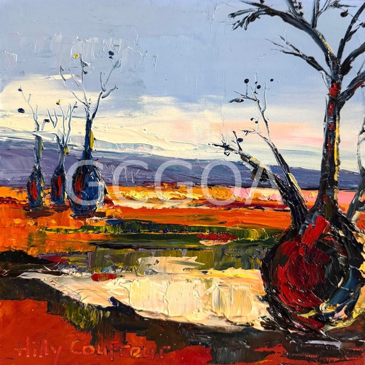 Boab Trees by the Billabong - Gold Coast Gallery Of ArtHilly Coufreur