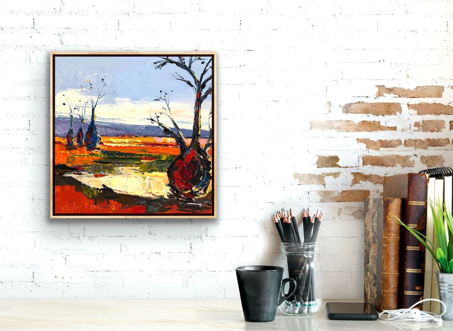 Boab Trees by the Billabong - Gold Coast Gallery Of ArtHilly Coufreur