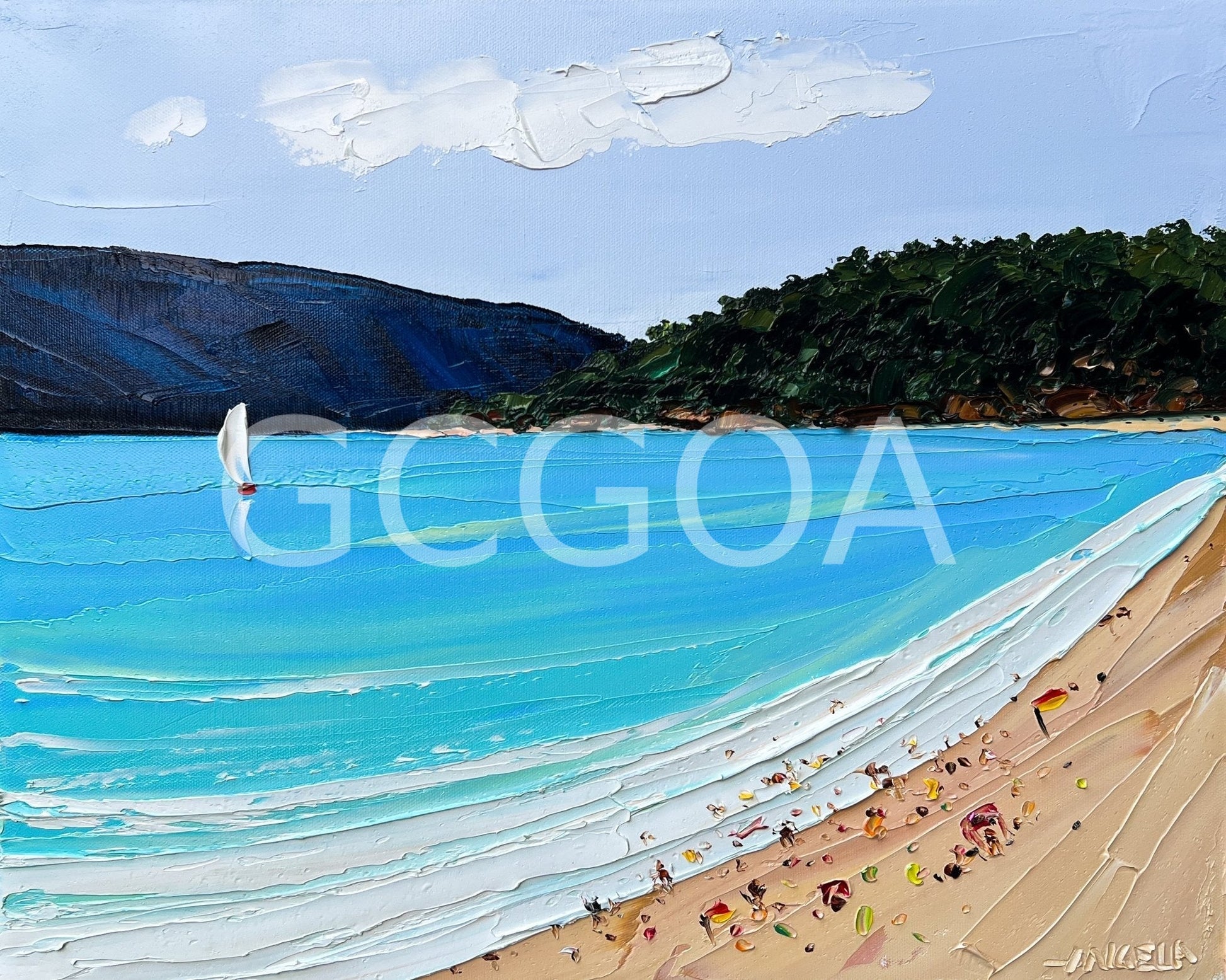 Boats in The Bay 2 - Gold Coast Gallery Of ArtAngela Hawkey