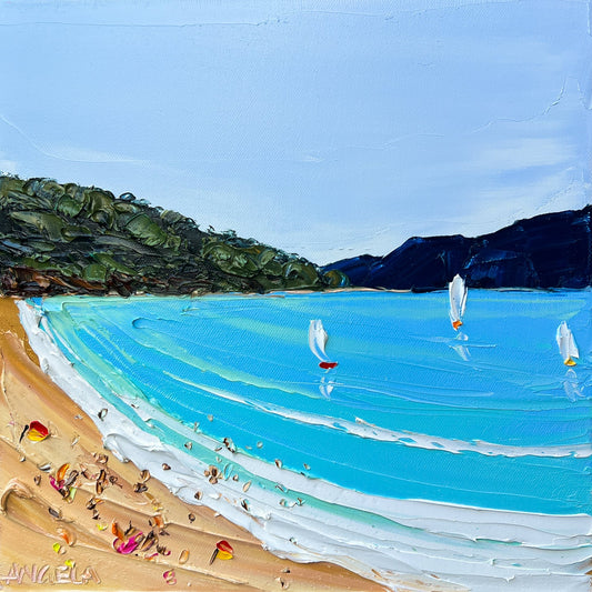 Boats in The Bay 3 - Gold Coast Gallery Of ArtAngela Hawkey