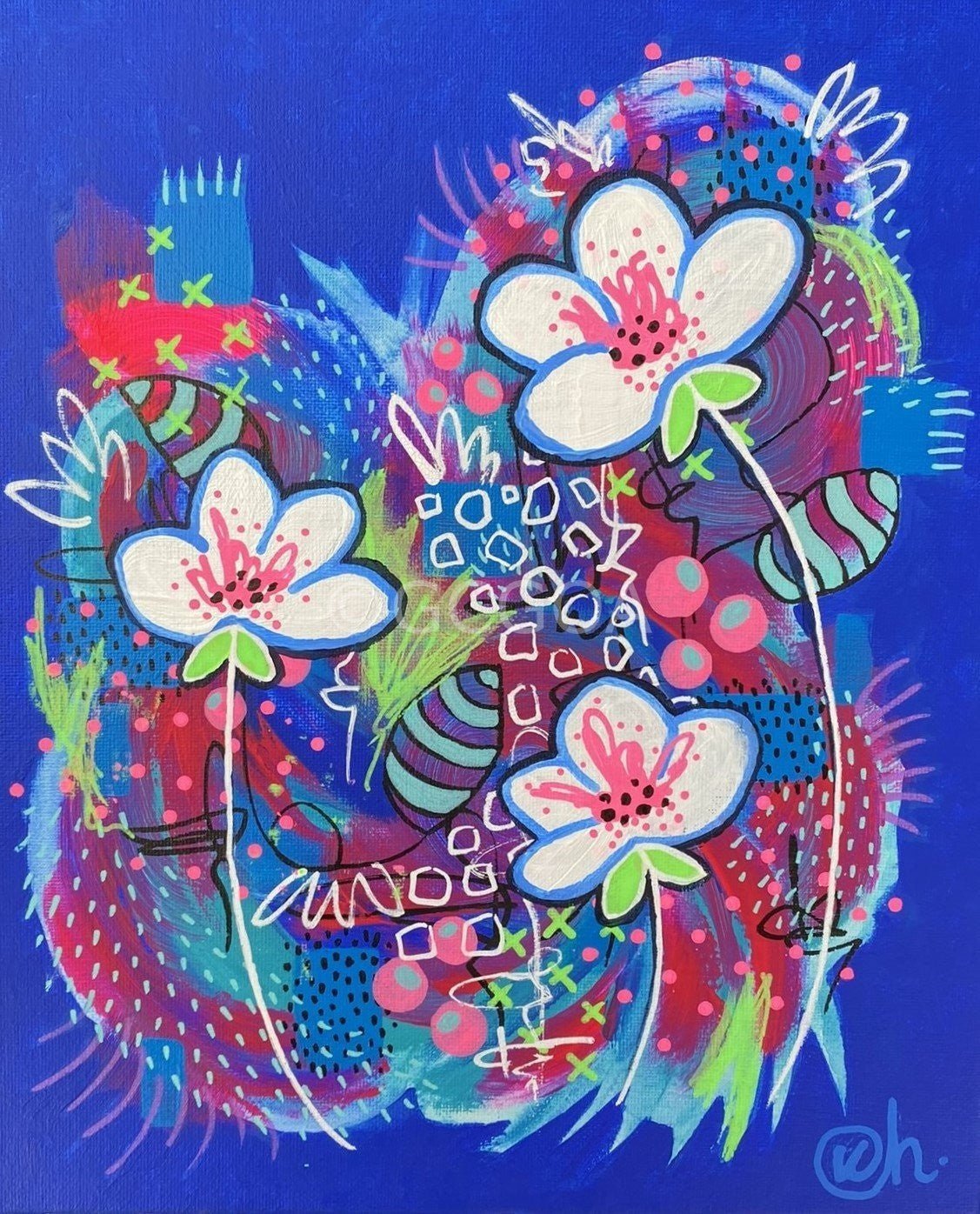 Bold and Blue - Gold Coast Gallery Of ArtKat Handley