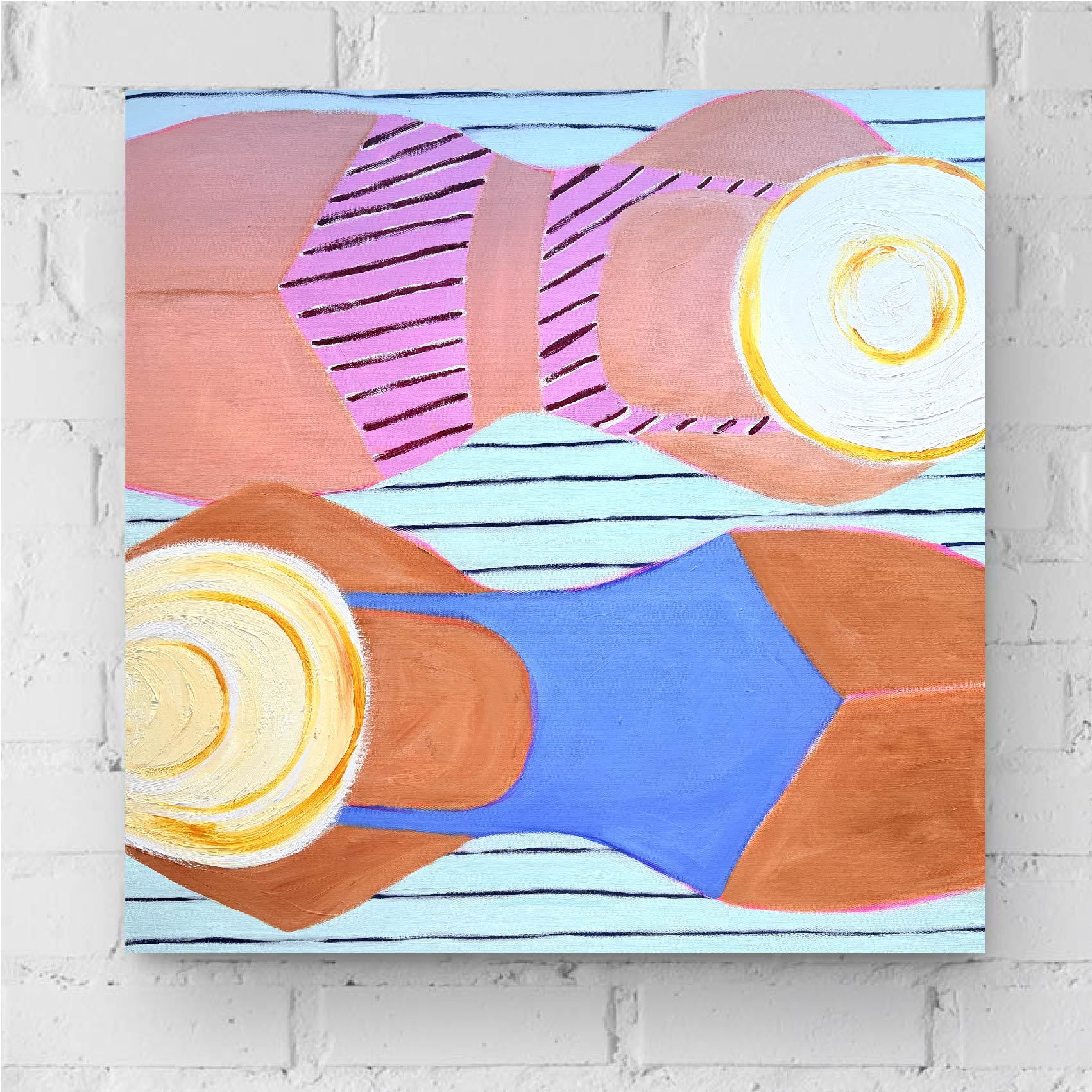 Bondi Beach Bathers - Gold Coast Gallery Of ArtMaggi Mcdonald