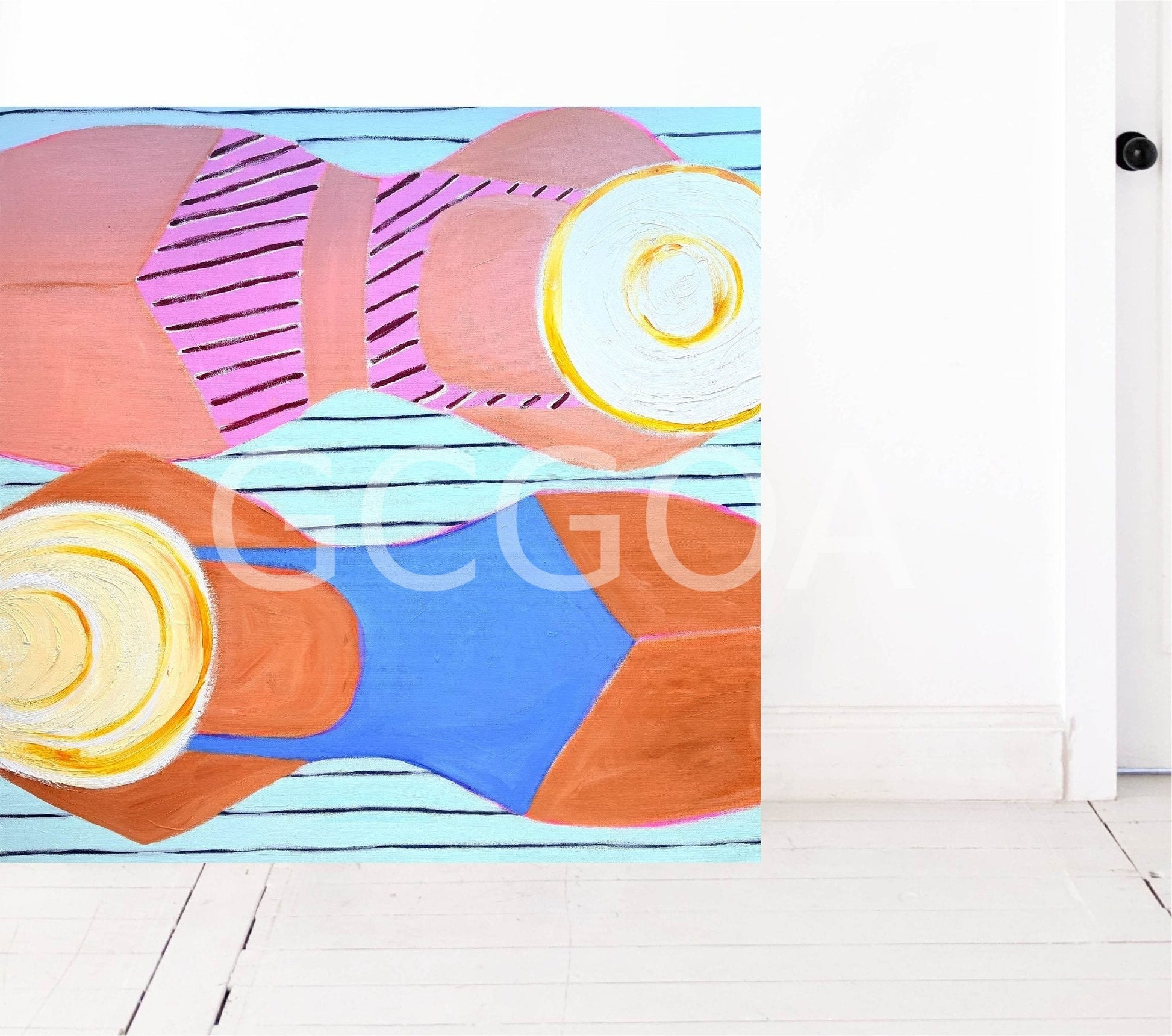 Bondi Beach Bathers - Gold Coast Gallery Of ArtMaggi Mcdonald