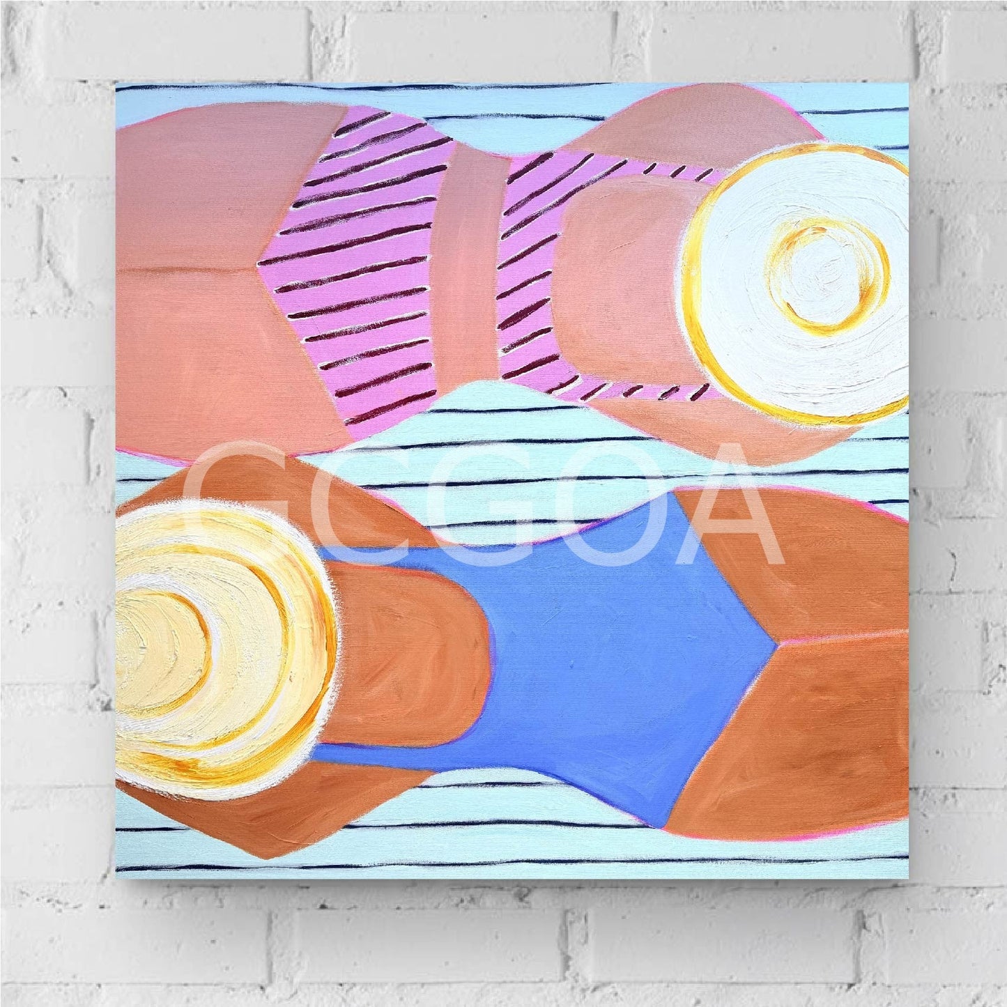 Bondi Beach Bathers - Gold Coast Gallery Of ArtMaggi Mcdonald
